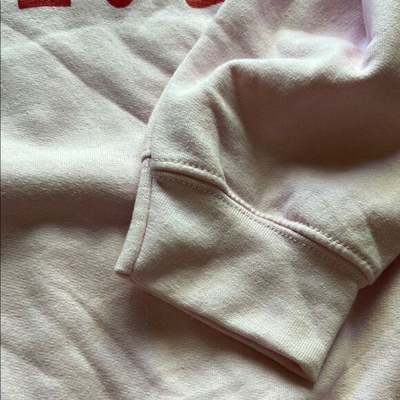 Gildan Pink 'Feeling Festive' Sweatshirt Sz L impeccable - Picture 7 of 12